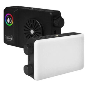 K-15 For Live Streaming LED Video Light 180 Degree Adjustable 3-Color Dimmable