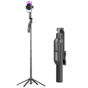 JMARY KT-299 1.8m AI Face Tracking Selfie Stick 360 Rotation Tripod with Remote Control