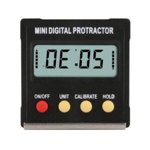RZ2010 360 Degree Mini Digital Protractor Inclinometer Electronic Level Box Magnetic Base Measuring Tools