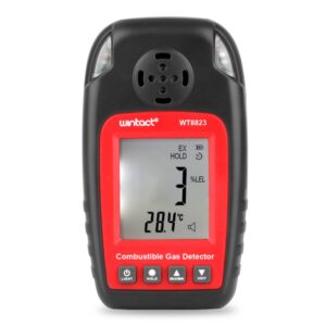 Wintact WT8823 Combustible Gas Alarm Detector Gas Leakage Flammable Natural Digital LCD Display Gas Leak Detector Monitor Gas Analyzer