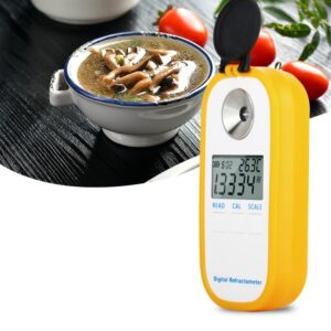 DR201 Digital Salt Refractometer Salinity Specific Gravity Meter 0~28% Refractometer Food Salt Content Tester Sodium Chloride NaCl