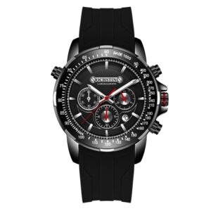 OCHSTIN 6125A Multi Function Chronograph Men  Sports Silicone Quartz Waterproof Men  Watch