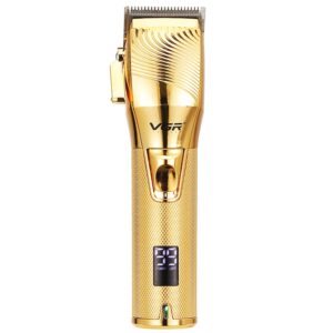 VGR V-280  10W USB Metal Electric Hair Clipper with LED Digital Display, V-280 (Black), V-280 (Gold)