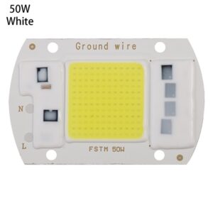 High Power 220V LED FloodlightCool/Warm White COB LED Chip IP65 Smart IC Driver Lamp, 15W white, 20W white, 30W white, 50W white, 15W warm white, 20W warm white, 30W warm white, 50W warm white