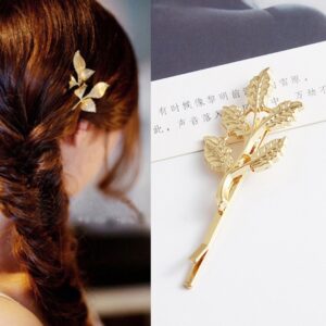 2 PCS Best Gift for Women Hair Clip Bright Hairpin Simple Hair Styling Accessories