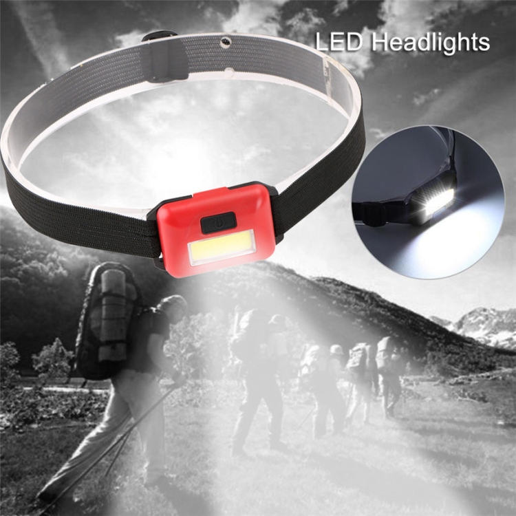 2 PCS Mini COB LED Headlamp Adjustable Camping Torch Lamp Light with 3 Modes, Black, Blue, Red, White - Image 3