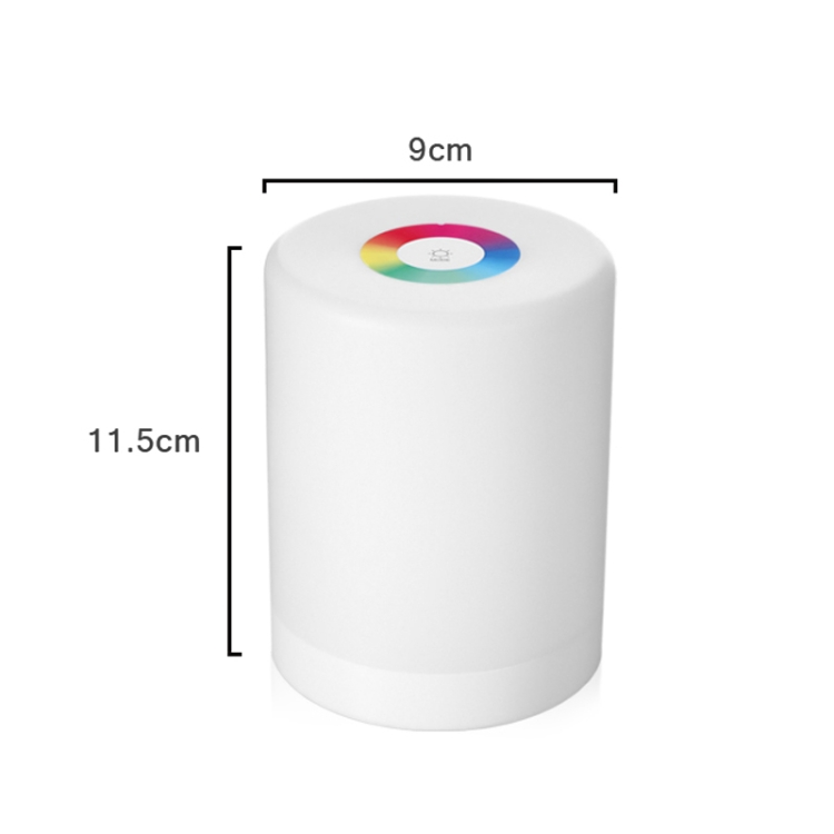 LED Touch Control Induction Dimmer Lamp Smart Dimmable RGB Color Change Rechargeable Bedside Night Light - Image 4