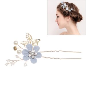 Fashion Flower Hair Combs Headdress Prom Bridal Wedding Hair Accessories Gold Leaves Hair Jewelry Hair Pins, Blue 1 flower, Blue 2 flower, Blue hair comb, Blue big size, Pink 1 flower, Pink 2 flower, Pink hair comb, Pink big zise, Purple 1 flower...
