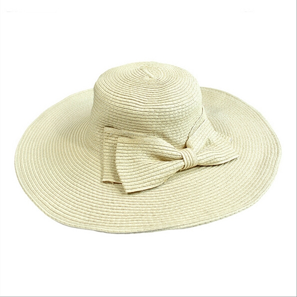 Girls Large Wide Brim Vintage Floppy Summer Beach Sports Cap Straw Hat Summer Travel Hat
