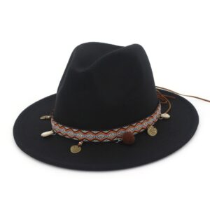 Women Jazz Caps Bohemia Style Woolen Hats for Spring Summer Beach