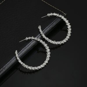 Vintage Round Fashion Earrings Female Jewellery, gold, white