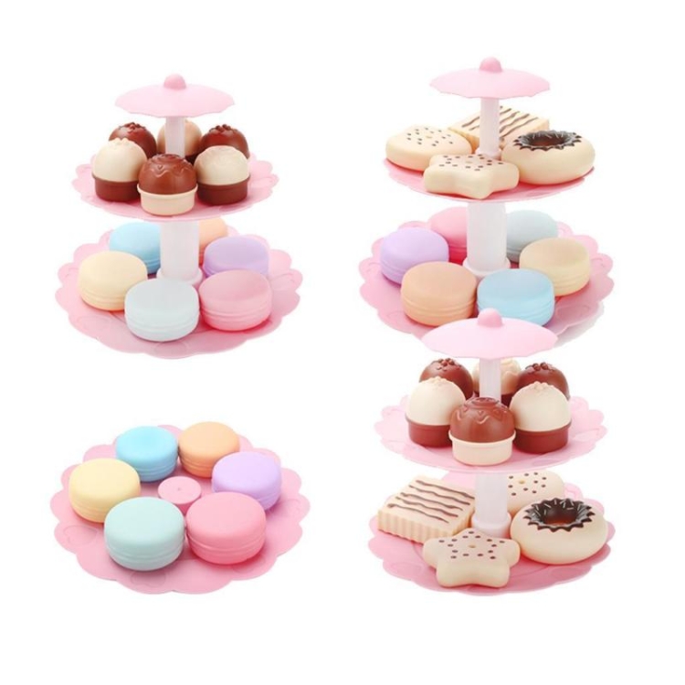 Kids Food Toy Children Cake Desserts Tower Party Tea Set Pretend Role Play Food Toys - Image 5