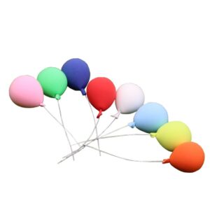 8 PCS / Set 1:12 Mini House Toy Simulation Balloon for Garden Scene Decoration, 8 PCS / Set Balloon