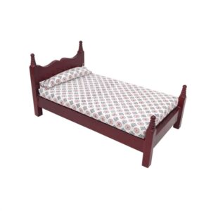 1:12 Mini House Toy Pocket Furniture Simulation Single Bed, Single Bed