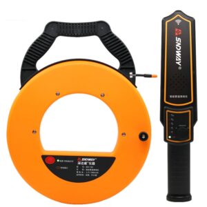 SNDWAY Pipe Scanner Thickness PVC Pipe Blockage Width Measuring Instrument, SW720 Standard (20 meters), SW730 Standard (30 meters), SW740 Standard (40 meters)