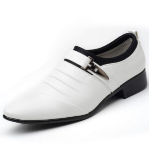 Men Set Business Dress Shoes PU Leather Pointed Toe Oxfords Shoes, 38, 39, 40, 41, 42, 43, 44, 45, 46
