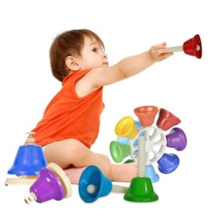 Orff Instrument Eight-tone Bell Percussion Musical Toy for Children, Eight-tone Bell Percussion Musical