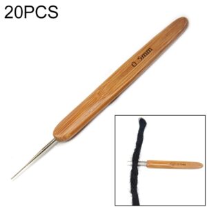 20 PCS Dirty Braid Braid Single Hook Double Hook Wig Knitting Tool Crochet, 0.5 Single Crochet, 0.75 Single Crochet, 0.5 Double Crochet, 0.75 Double Crochet