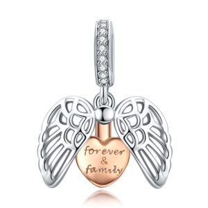 925 Sterling Silver Pendant Can Open Forever Home Charm DIY Bracelet Accessory