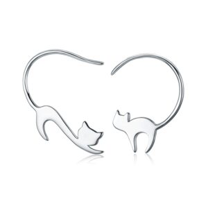 Naughty Cat S925 Sterling Silver Earrings
