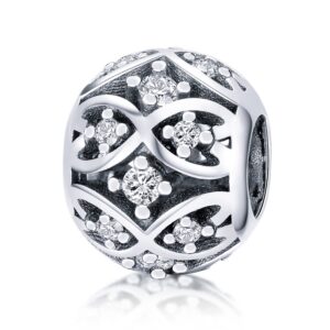 S925 Sterling Silver Elegant Beaded DIY Bracelet Accessories