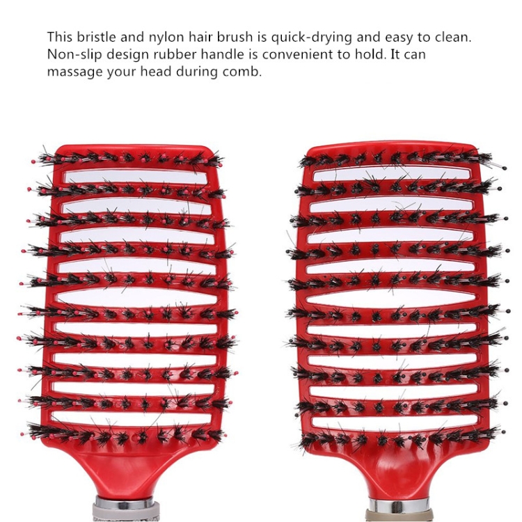 Hair Scalp Massage Comb Hairbrush Bristle Nylon Women Curly Detangle Hair Brush for Salon Hairdressing Styling Tool - Image 6