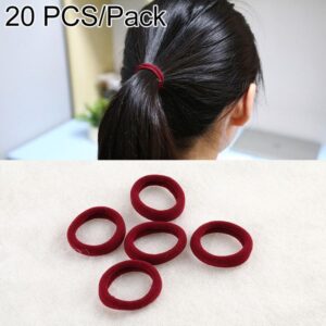 20pcs / Pack Girls Kids Rubber Bands Ponytail Holder Elastic Hair Bands
