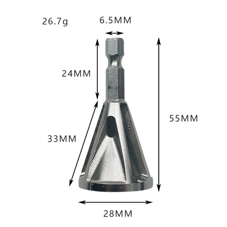 Stainless Steel Deburring External Chamfer Tool High Strength Hardness Drill Bit Remove Burr Hexagonal grooved chamfer - Image 4