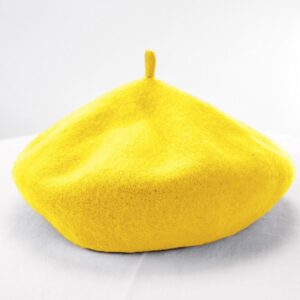 Women Wool Vintage Solid Color Berets Cap, yellow, Purple, blue, red, Brick red, Beige, Pink, black, gray, wine red, rose red, Khaki, Light Pink, Sky blue, coffee, Dark gray, Navy