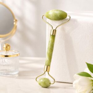 Double Jade Facial Massage Roller Stick