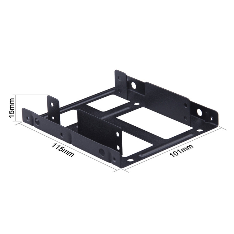 2.5 Inch to 3.5 Inch External HDD SSD Metal Mounting Kit Adapter Bracket With SATA Data Power Cables and Screws - Image 3