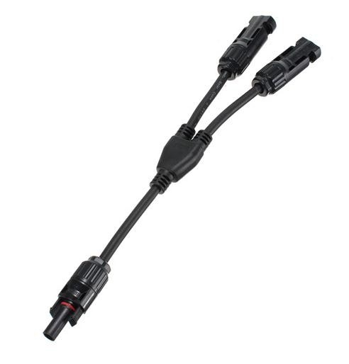 1 Pair MC4 Branch Y Adapter Connectors M/M/F and F/F/M for Solar Panels Cable - Image 2