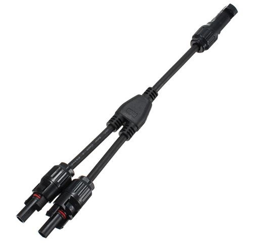 1 Pair MC4 Branch Y Adapter Connectors M/M/F and F/F/M for Solar Panels Cable - Image 3