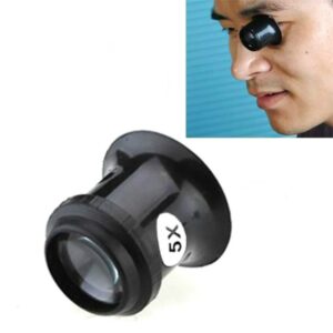 Watch Repair Tool Eyepiece Repair Watch Eye Mask Magnifier, 5X, 10X