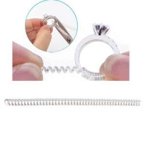 3mm 10cm Ring Size Tightener Reducer Resizing Tools Ring Spiral Adjuster for Female