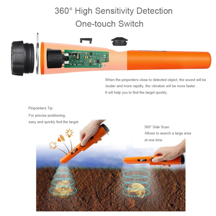Metal Detector Gold DetectorPointer Pinpointing Random Package Delivery, Goint S Orange, Goint S Black, Goint S Green - Image 6