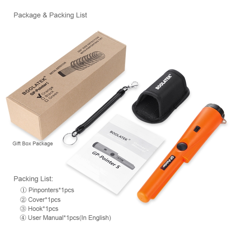 Metal Detector Gold DetectorPointer Pinpointing Random Package Delivery, Goint S Orange, Goint S Black, Goint S Green - Image 7