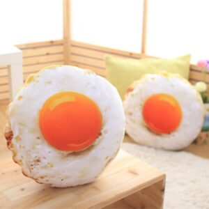 Simulation Stuffed Cotton Soft Fried Egg Cushion Sleeping Pillow Plush Baby Toys, Egg