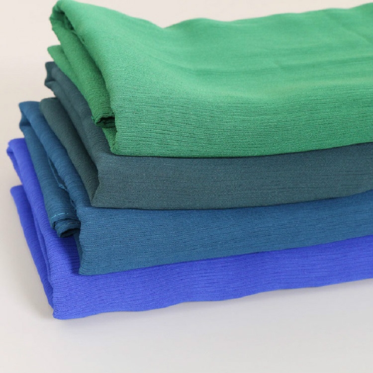 Women Solid Color Natural Fold Chiffon Shawl Scarf Turban, 180cm - Image 4