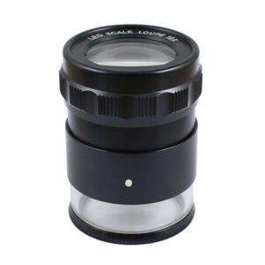8 LED Lights 3 Groups Of Optical Glass HD With Scale 10 Times Magnifying Glass, Complex Scale Board, Cross Scale Board