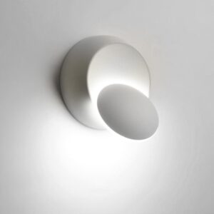 LED Wall Lamp 360 Degree Rotation Adjustable Bedside Light White Black Creative Wall Lamp Black Modern Aisle Round Lamp, Color Temperature:White/White, Color Temperature:White/Black, Color Temperature:Warm White/White, Color Temperature:Warm White/Blac...