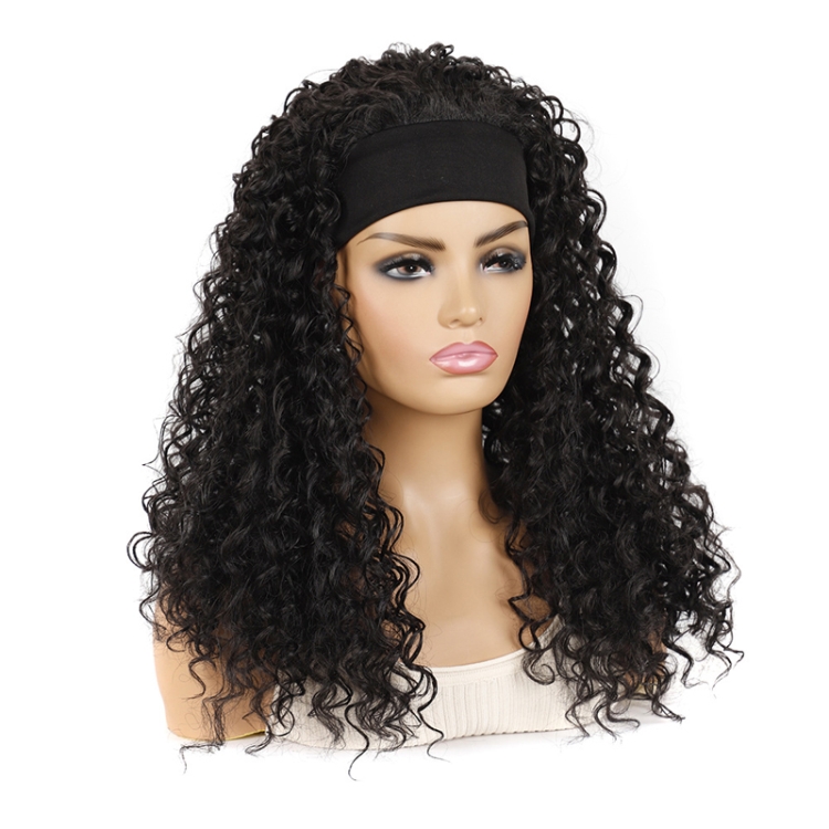 Hairband Wig Headgear Volume Chemical Fiber Wig Headgear, Black Hair Band 1B#O, Stars And Stripes Headband 1B#H, Leopard Headband 1B#G, Flower Hair Band 1B#C, 1B#XC, 4#XK, 27#XB, 33#XG, 613#O, 613#A, 613#G, 613#XC - Image 3