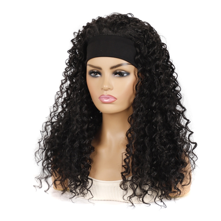 Hairband Wig Headgear Volume Chemical Fiber Wig Headgear, Black Hair Band 1B#O, Stars And Stripes Headband 1B#H, Leopard Headband 1B#G, Flower Hair Band 1B#C, 1B#XC, 4#XK, 27#XB, 33#XG, 613#O, 613#A, 613#G, 613#XC - Image 4