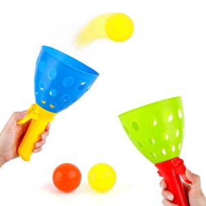 Children Toy Catapult Ball Parent-Child Outdoor Bouncy Ball Game Kit, Random Color Delivery, Bouncy Ball Game Kit