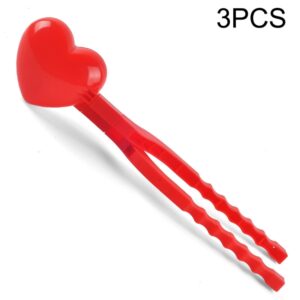 Children Winter Outdoor Snowball Clip Toy Parent-Child Snowball Fight Mold, Style:, 15 PCS Yellow Mini Duck, 10 PCS Red Mini Love, 3 PCS Large Love, 3 PCS Large Pentagram, 3 PCS Large Love + Pentagram