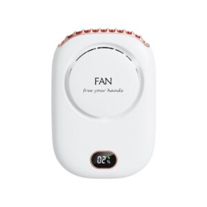 DQ203 Lazy Hanging Neck Fan USB Mini Desktop Large Wind Fan, White, Pink, Green