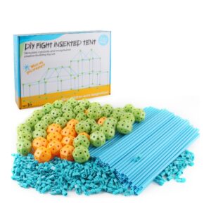 132 In 1 DIY Tent Toy Assembling Play House DIY Children Tent Building Toy, 132 in 1