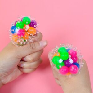 6 PCS 6 Cm Color Beads TPR Vent Ball Decompression Toy, Color Ball, Balloon Ball