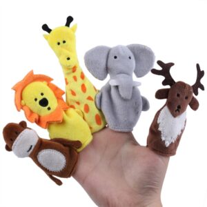 Animal Finger Dolls Plush Toys For Preschool Education, 7.5cm