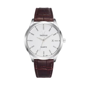 YAZOLE 308 Luminous Quartz Watch Men Watch, White Tray Brown Belt, White Tray Black Belt, Black Tray Black Belt, Black Tray Brown Belt, White Tray Silver Steel Strip, Black Tray Silver Steel Strip, Black Shell Black Tray Black Belt...